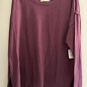 We The Free Mauve Long Sleeve Top
